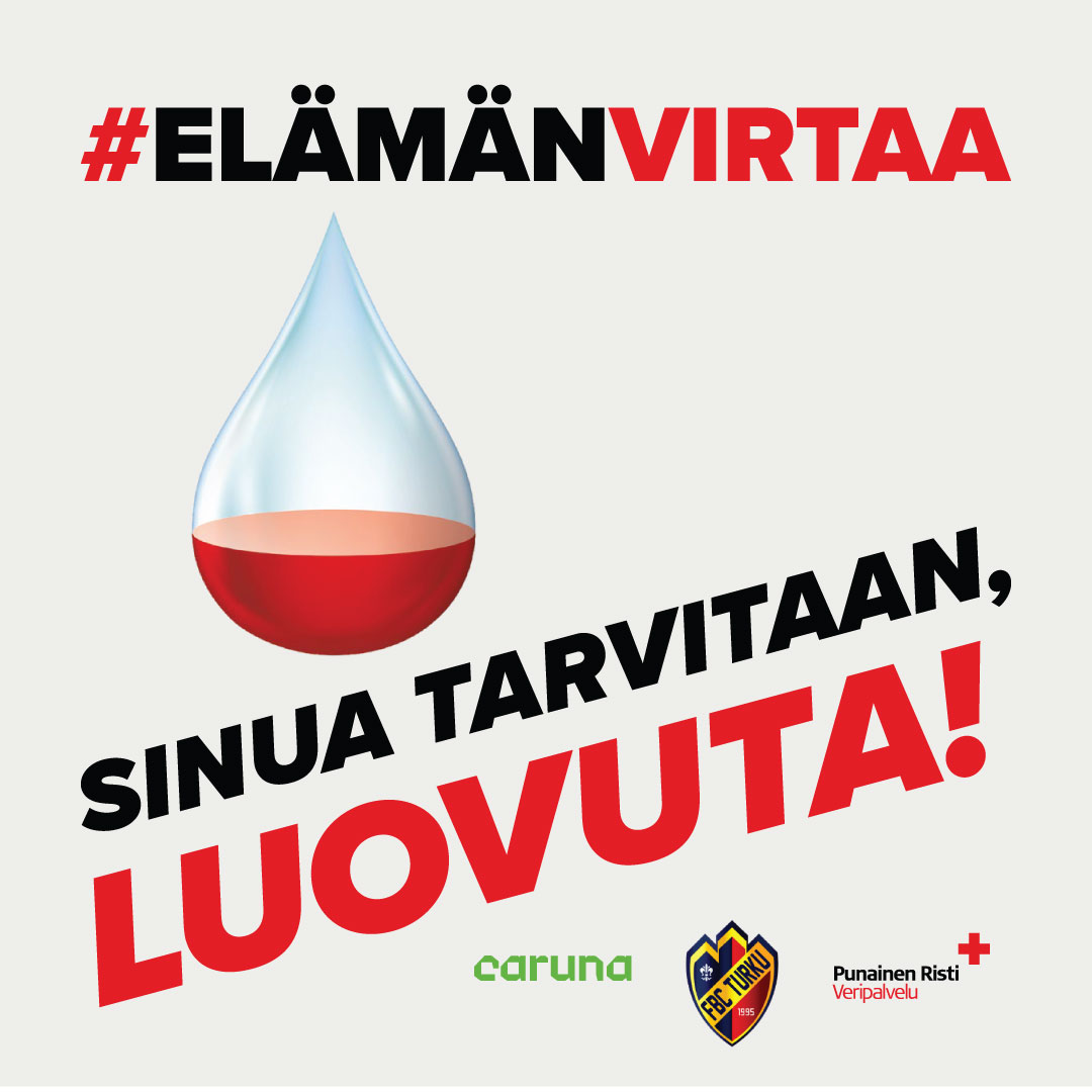 Read more about the article FBC Turku on mukana Elämänvirtaa-verenluovutuskampanjassa